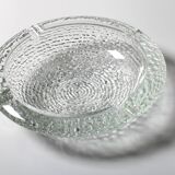 Vintage Clear Glass Henninger Meister Spezial Bier Round Ashtray / Germany