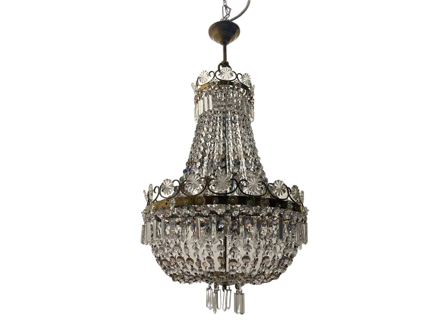 Large Crystal Chandelier 1960’s