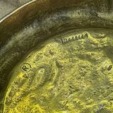 Cendrier en laiton brutaliste italien signe Tonini