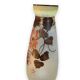 Paire de vases en pâte de verre peinte signés joma