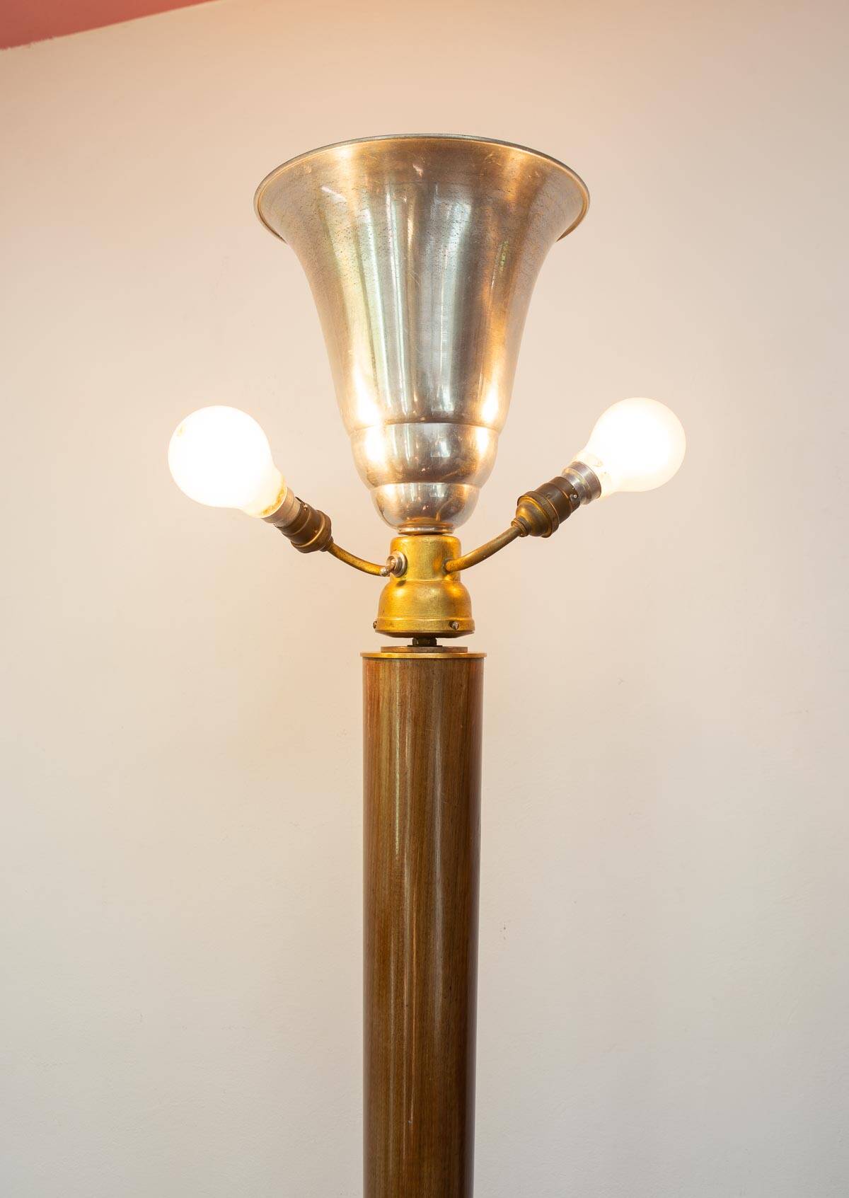 Large Art Deco floor lamp circa 1930 (185 cm)