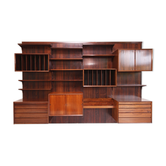 Modular bookcase in Poul Cadovius rosewood