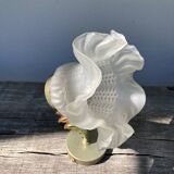 Flower wall lamp in glass paste