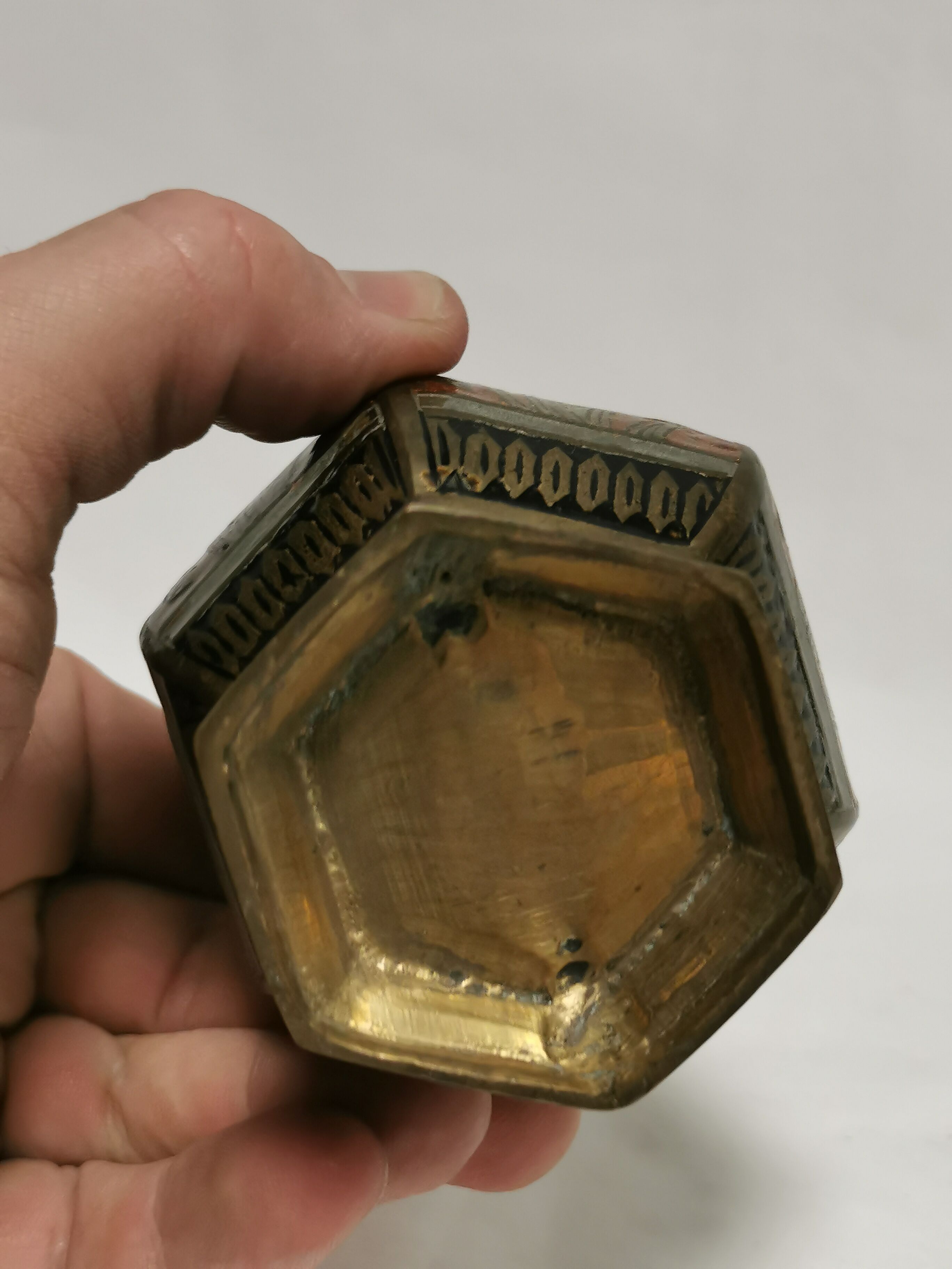 enamelled bronze vase