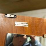 Scandinavian teak cabinet 1960 with mounting plan