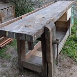 Old carpenter's workbench in its original condition