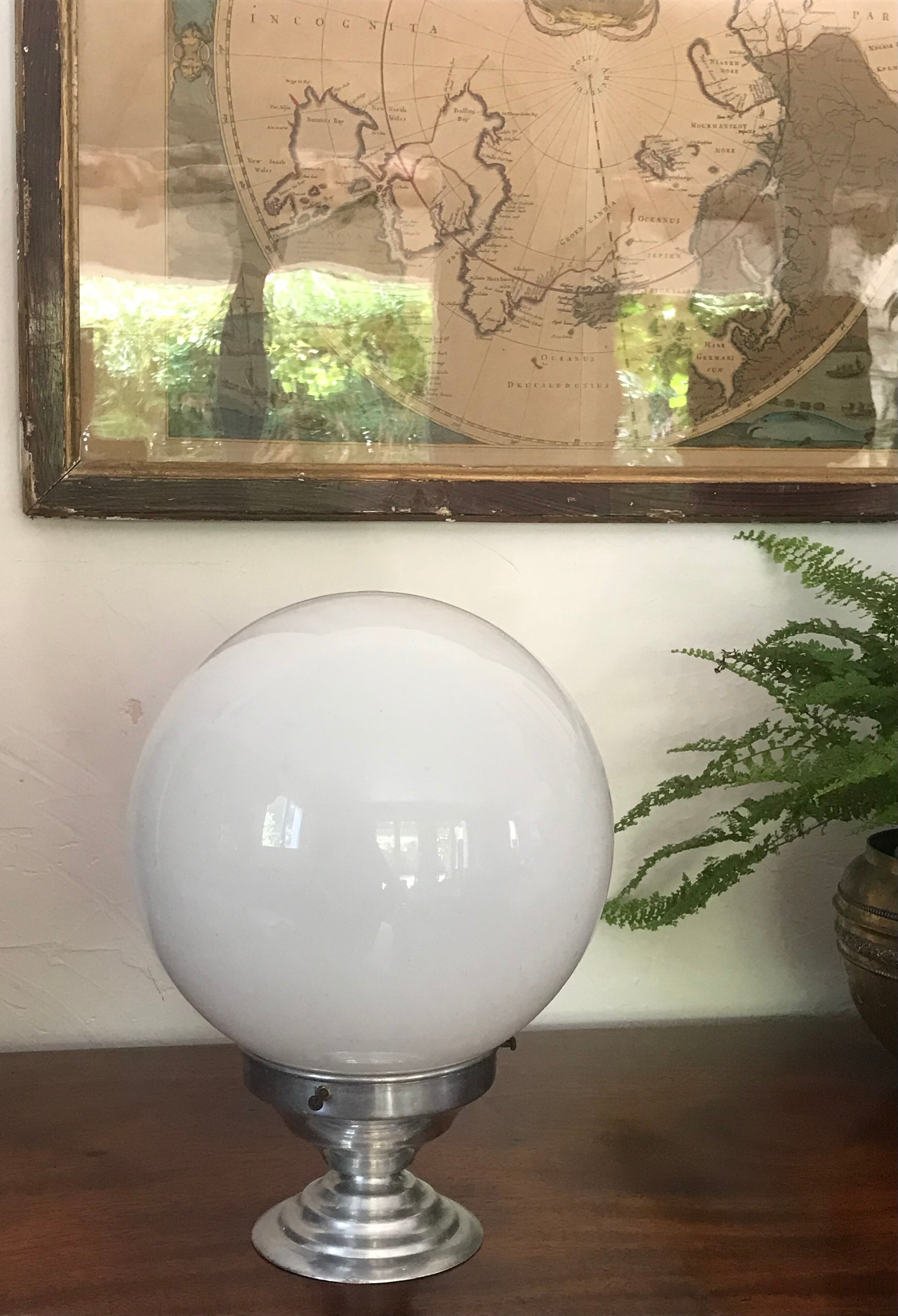 Art Deco opaline ceiling light