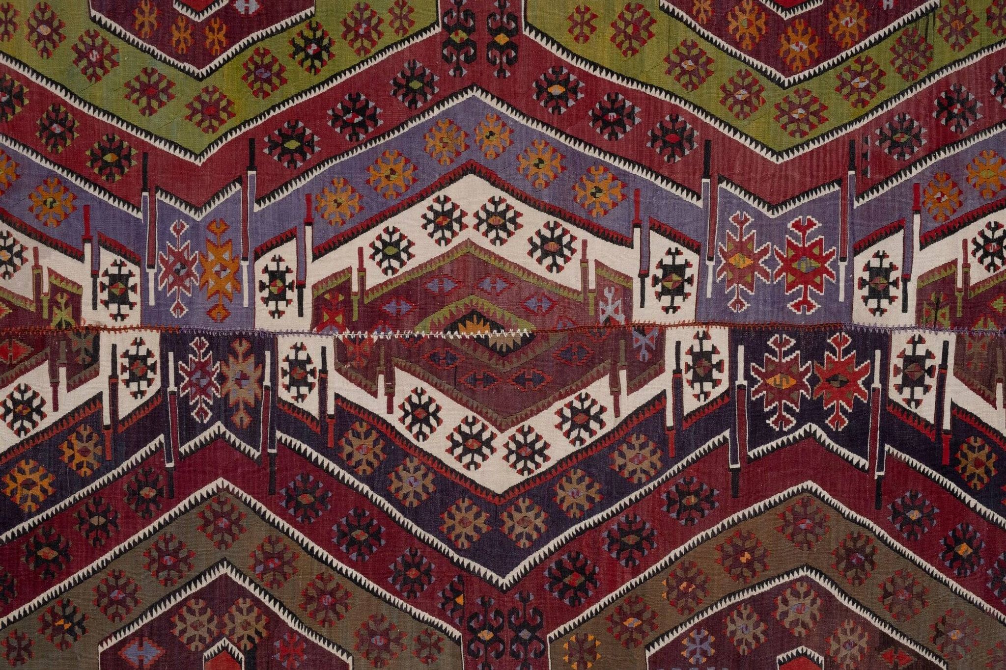 Vintage handmade Anatolian rug 173x403 cm