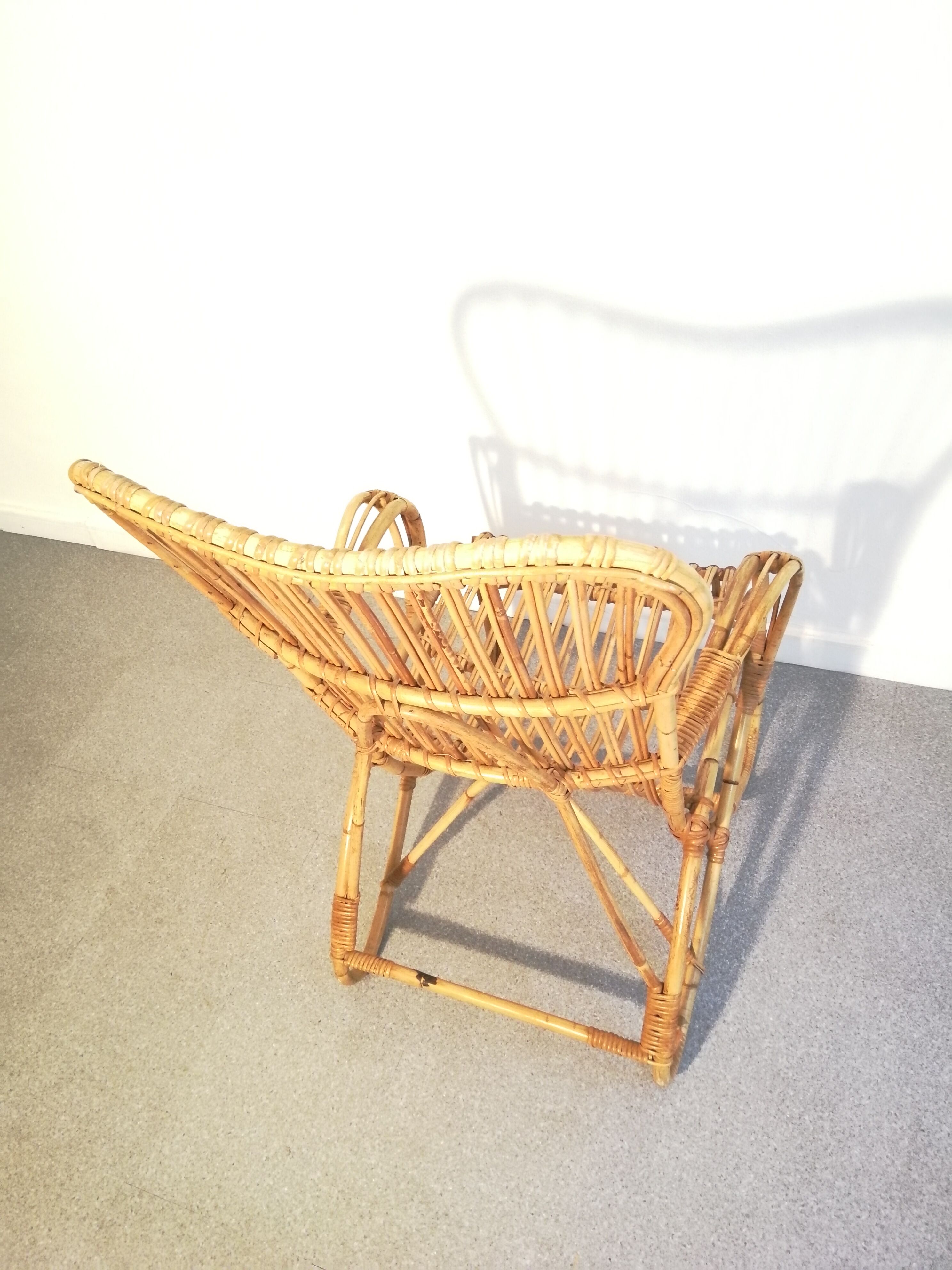 Paire de fauteuils en rotin Rohé Noordwolde