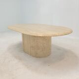 Italian Travertine Coffee Table, 1980's
