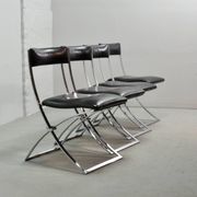 Chaises de salle à manger vintage Marcello Cuneo pour Mobel Italia, années 1980