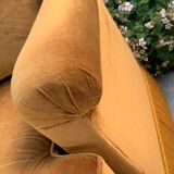 Golden velvet toad sofa