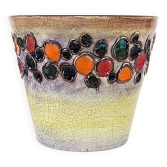 Ceramic flowerpot from the 60s | Alvino Bagni | Italy