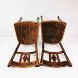 Pair of wooden Art Deco chairs, Thonet, Germany, 1930s.