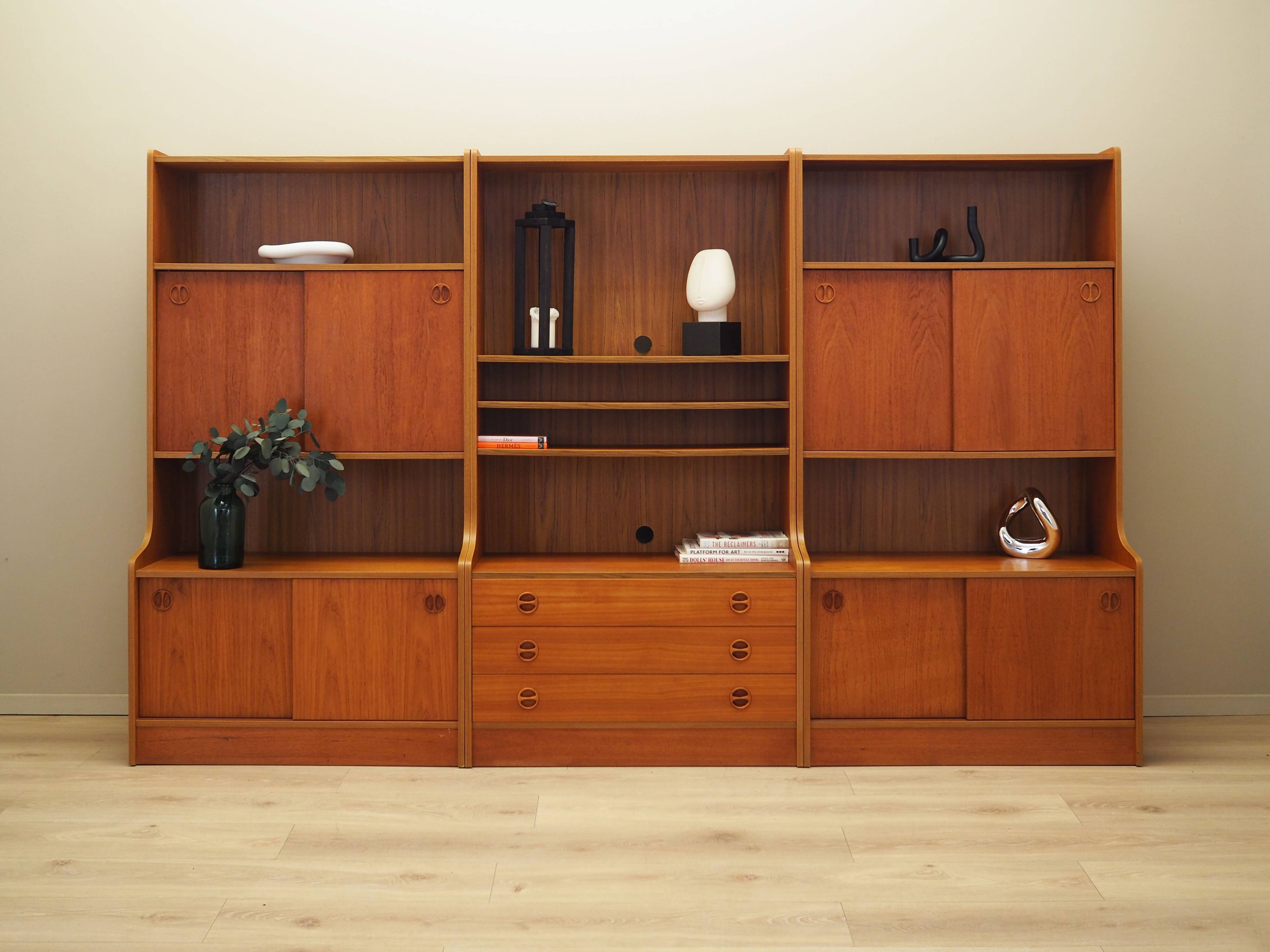 Teak bookcase, Danish design, 1960s, production: Denmark