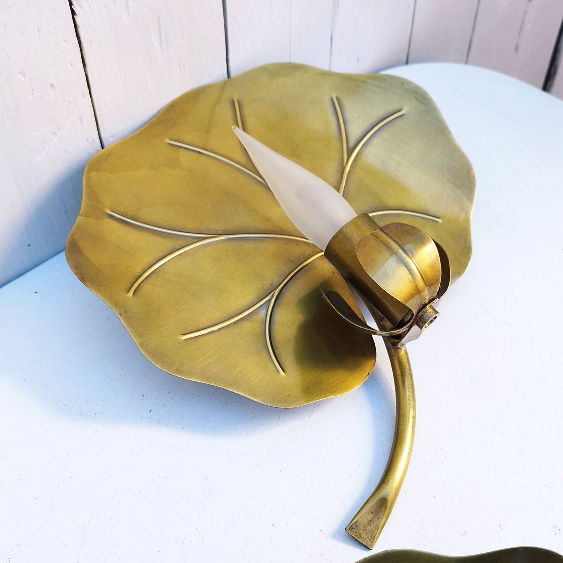 Design 70 water lily brass wall lights