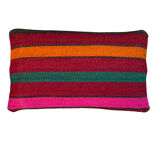 Vintage turkish kilim cushion cover, 30 x 50 cm