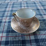 Coffee cup and saucer porcelain Raynaud