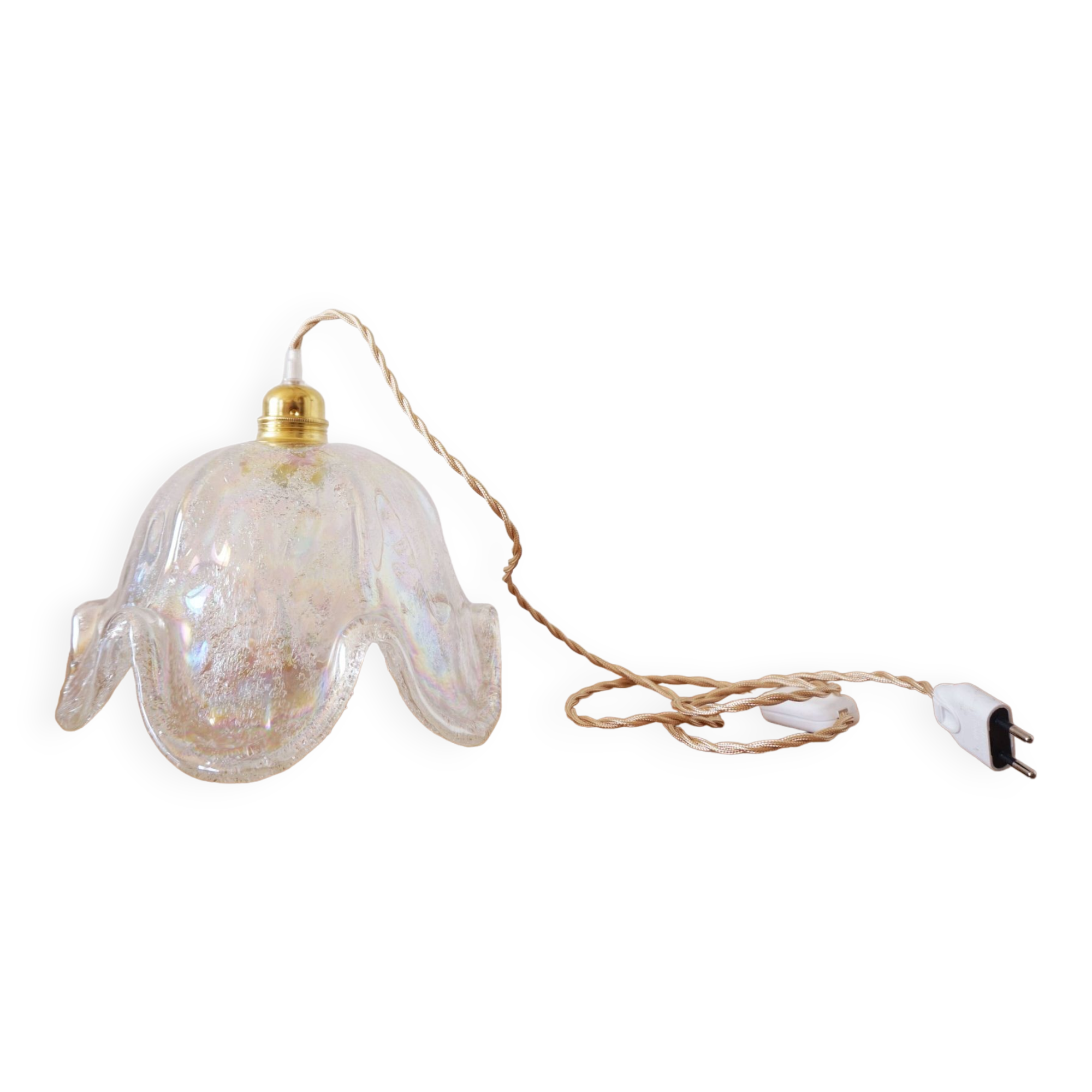 Murano glass flower globe stroller