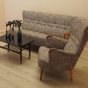 Beech sofa, Danish design, 1960s, manufacturer: Fritz Hansen