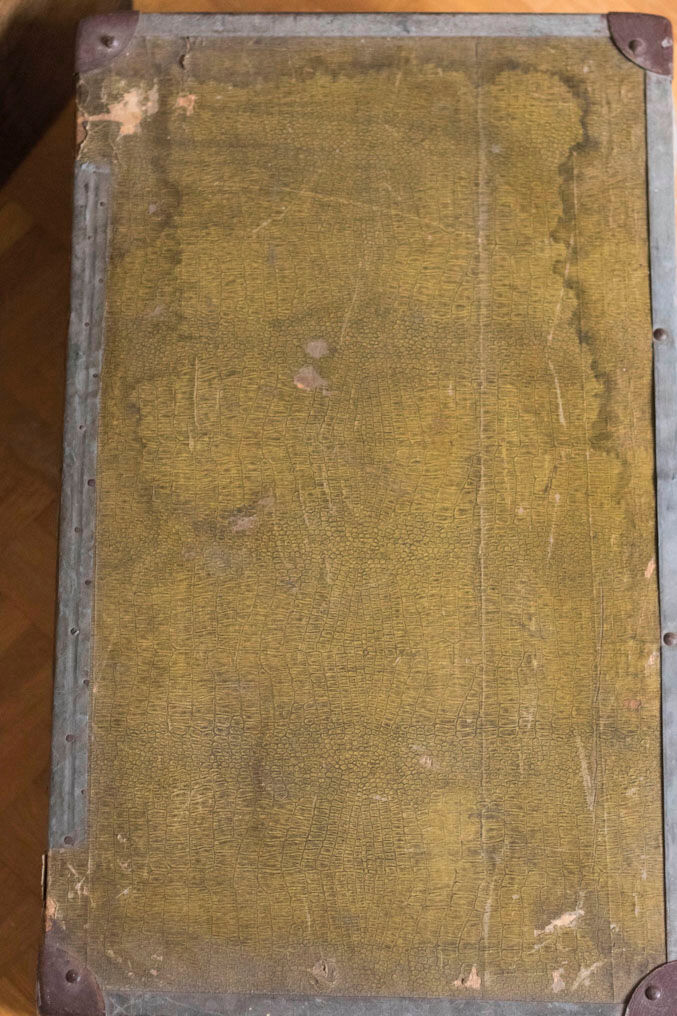 Antique suitcase - vintage travel trunk
