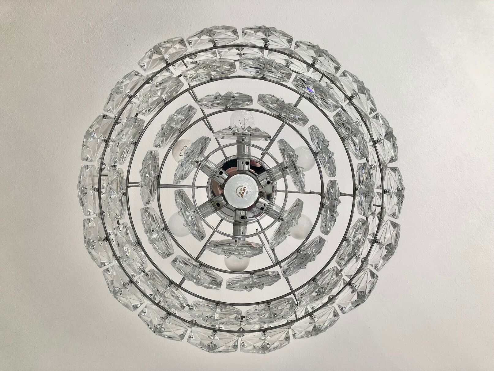 Kinkeldey Crystal Grapefruit Chandelier - Germany 70s