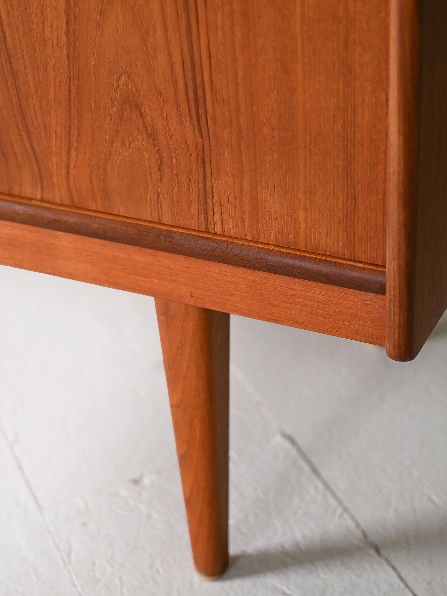 Vintage teak wood highboard