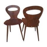 Pair of chairs Bistro Baumann model Ant 1960