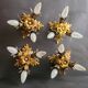 Gilded silver-plated Florentine ceiling lamps wall lamps Banci Florence