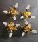 Gilded silver-plated Florentine ceiling lamps wall lamps Banci Florence