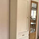 Vintage wardrobe with mirror