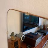 1960s asymmetrical mirror 35x78cm