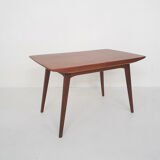 Louis van Teeffelen for Webe teak extendable dining table, The Netherlands 1950's