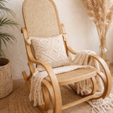Restored antique rocking chair – natural bohemian spirit