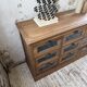 Grainetier meuble de métier en noyer 1950