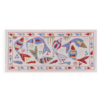Tapis noué à la main, tapis turc vintage 49x99 cm