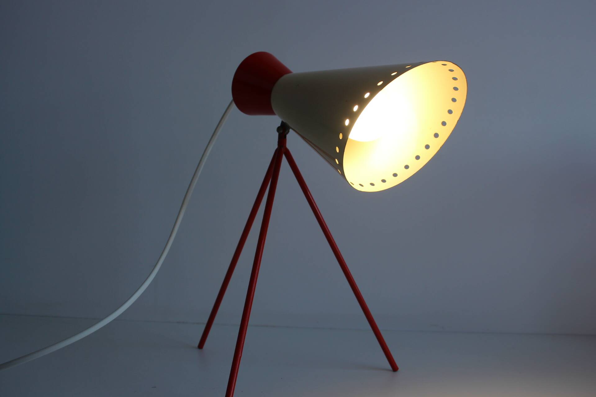 Vintage table lamp, model 1618/napako, josef hůrka, 1950's.