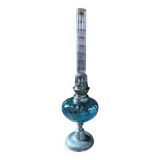 Oil lamp blue glass