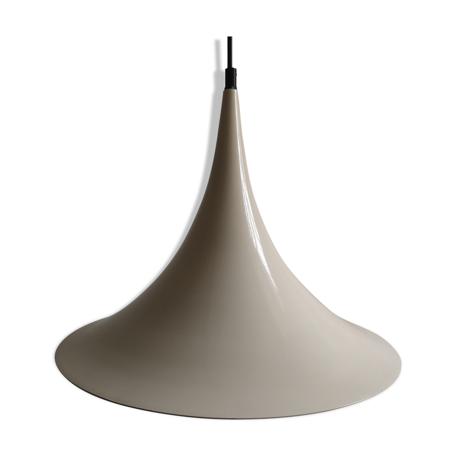 Metal tulip pendant lamp, design Fog & Morup, 1970