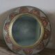 Miroir rond Fleur Laiton ancien