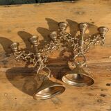 Pair of golden candlesticks