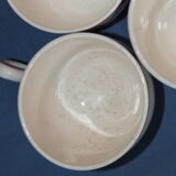 3 vintage cups of Salins earthenware
