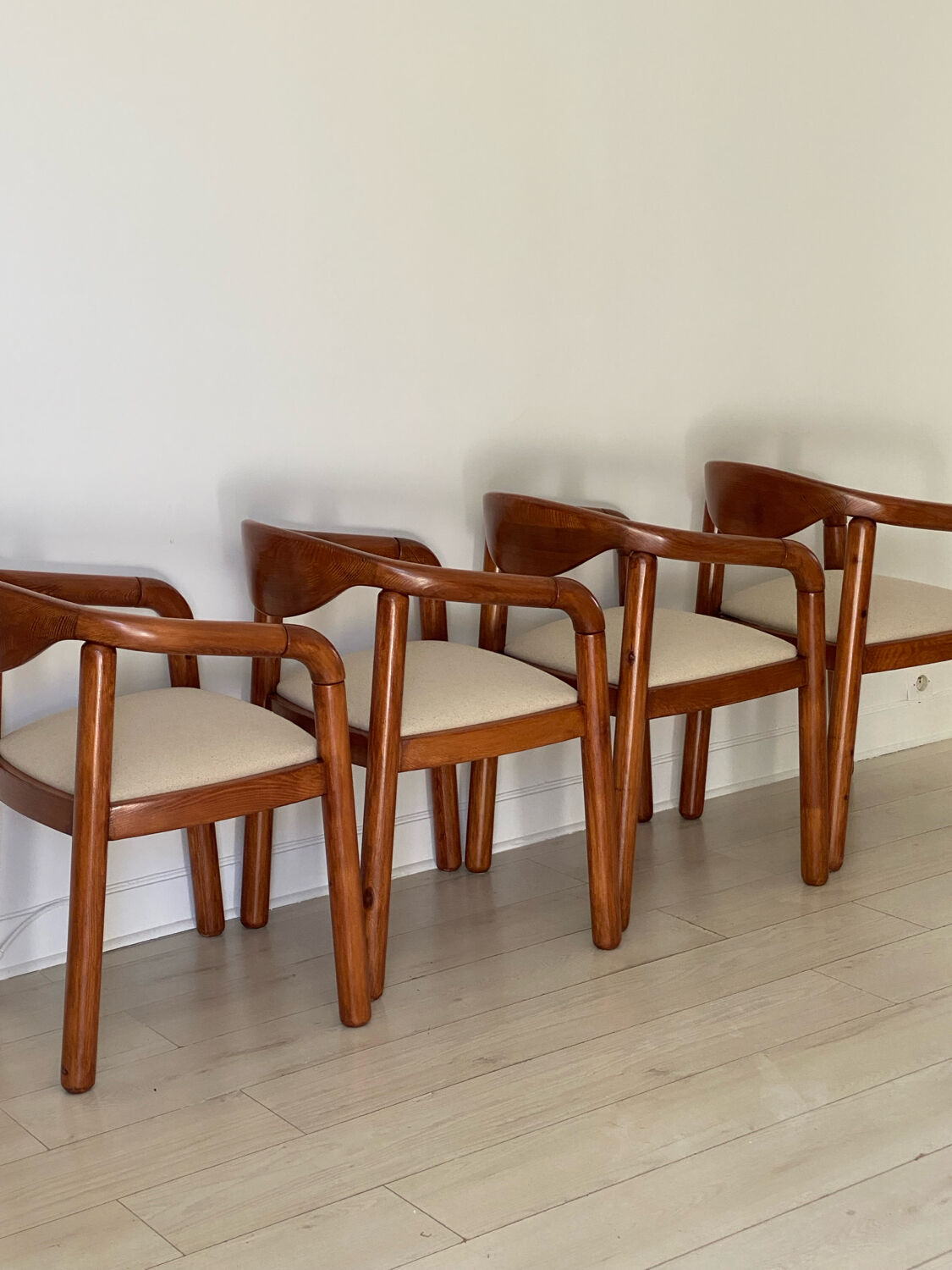 4 chairs Rainer Daumillier 1970