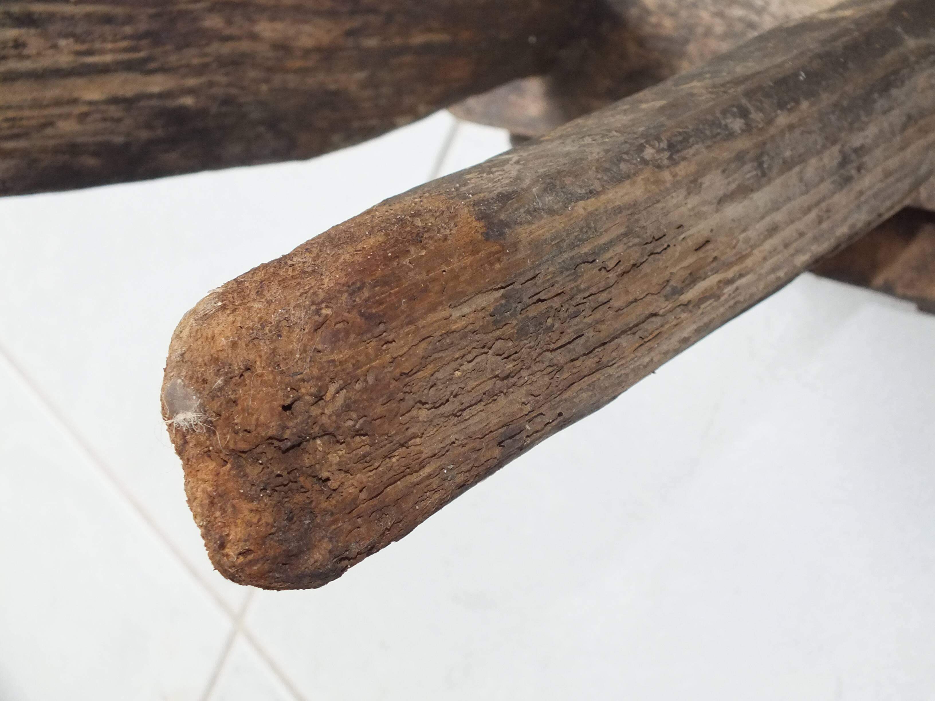 Small brutalist stool, norman farm tripod