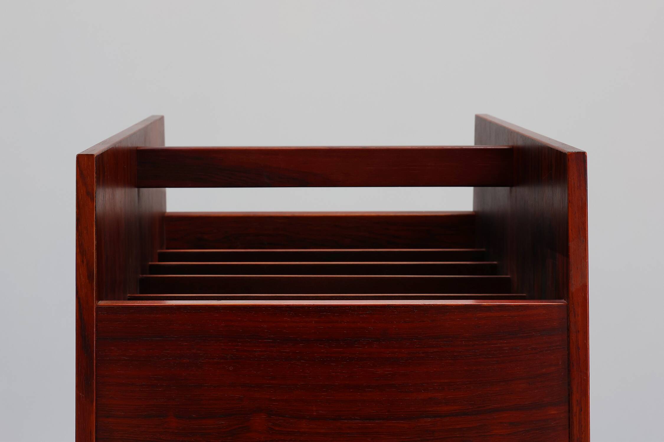 Magazine LP Caddy Rack by Rolf Hesland for Bruksbo, Norway 1970s