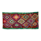 Anatolian handmade kilim rug 291 cm x 148 cm