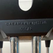 Tabourets de bar modernes noirs et chromés de casamania, set de 2