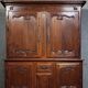 Important two-part Louis XV period solid oak buffet