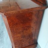 Beautiful small antique buffet in polished walnut.