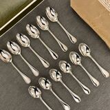 12 spoons Christofle Perle